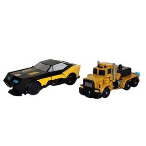 Transformers Night Ops Bumblebee And Power Core Huffer Action Figures Pre-owned